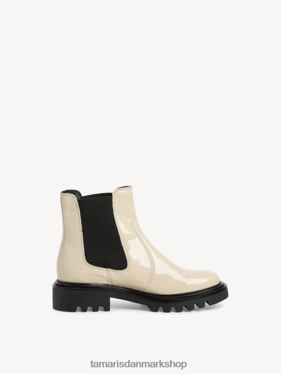 Tamaris Kvinder chelsea støvle - beige/elfenben patent XVXV8T808 sko