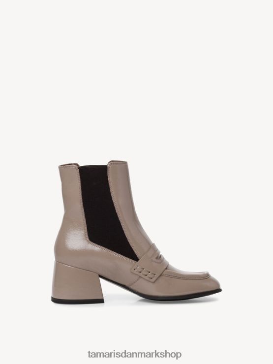 Tamaris Kvinder chelsea støvle - beige/taupe patent XVXV8T1989 sko