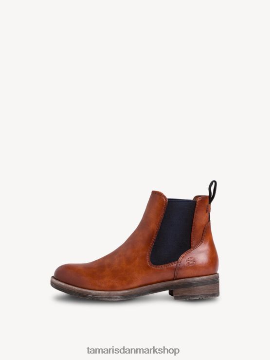 Tamaris Kvinder chelsea støvle - brun/cognac XVXV8T1962 sko