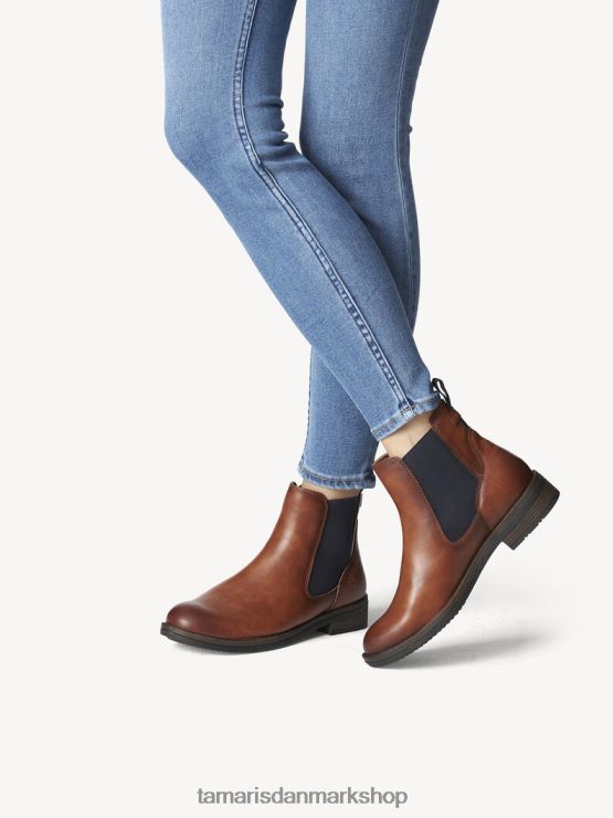 Tamaris Kvinder chelsea støvle - brun/cognac XVXV8T1962 sko