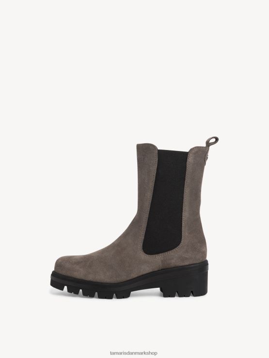 Tamaris Kvinder chelsea støvle - grå/grå ruskind XVXV8T2033 sko