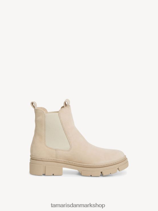 Tamaris Kvinder chelsea støvle i læder - beige/sand XVXV8T348 sko