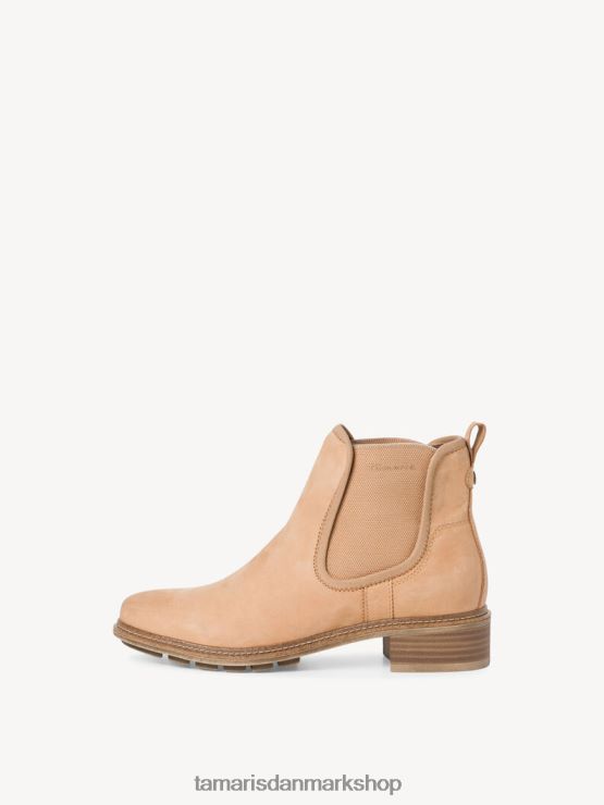 Tamaris Kvinder chelsea støvle i læder - brun/kamel XVXV8T1498 sko