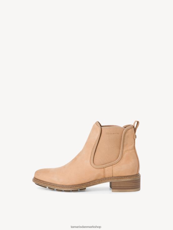 Tamaris Kvinder chelsea støvle i læder - brun/kamel XVXV8T1498 sko