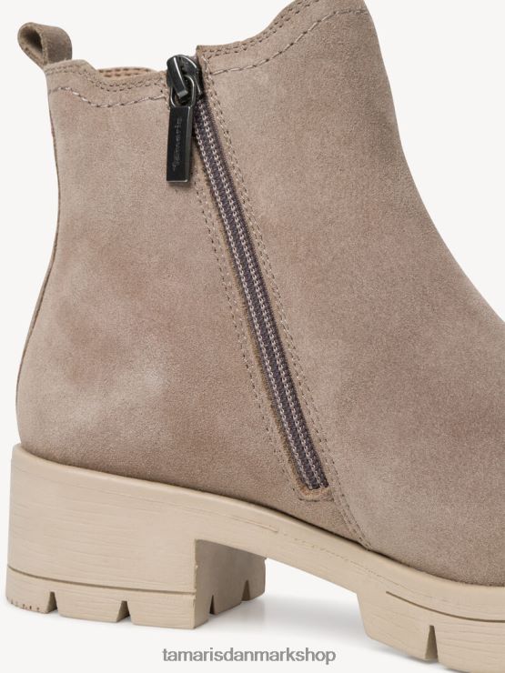 Tamaris Kvinder chelsea støvle i læder - brun/taupe ruskind XVXV8T1390 sko