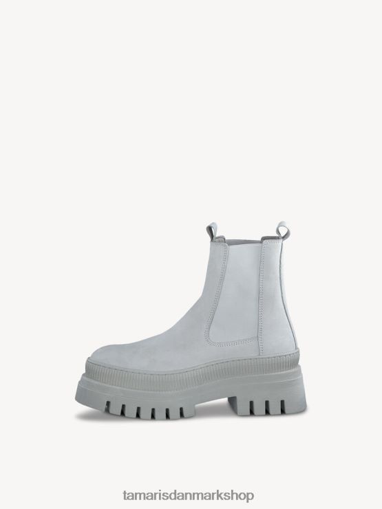 Tamaris Kvinder chelsea støvle i læder - grå/blød grå uni XVXV8T619 sko