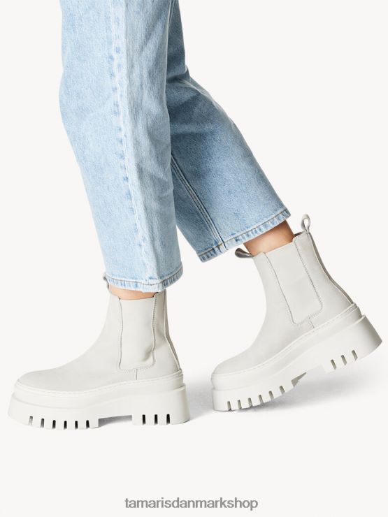 Tamaris Kvinder chelsea støvle i læder - grå/blød grå uni XVXV8T619 sko