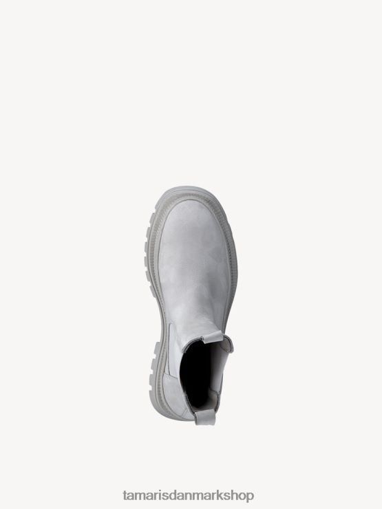 Tamaris Kvinder chelsea støvle i læder - grå/blød grå uni XVXV8T619 sko