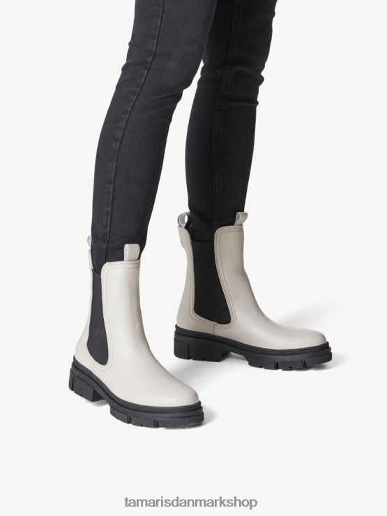 Tamaris Kvinder chelsea støvle i læder - grå/grå læder XVXV8T2019 sko