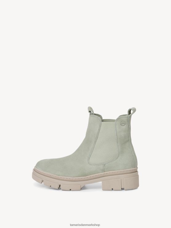 Tamaris Kvinder chelsea støvle i læder - grøn/salvie XVXV8T620 sko