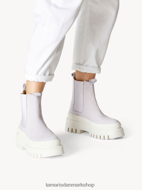 Tamaris Kvinder chelsea støvle i læder - lilla/lilla XVXV8T807 sko