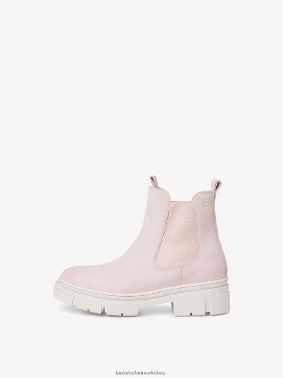 Tamaris Kvinder chelsea støvle i læder - rosa XVXV8T25 sko