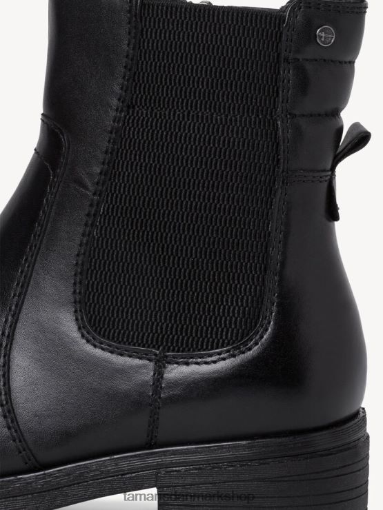 Tamaris Kvinder chelsea støvle i læder - sort XVXV8T1861 sko