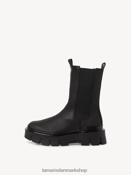 Tamaris Kvinder chelsea støvle - sort/sort mat XVXV8T1170 sko