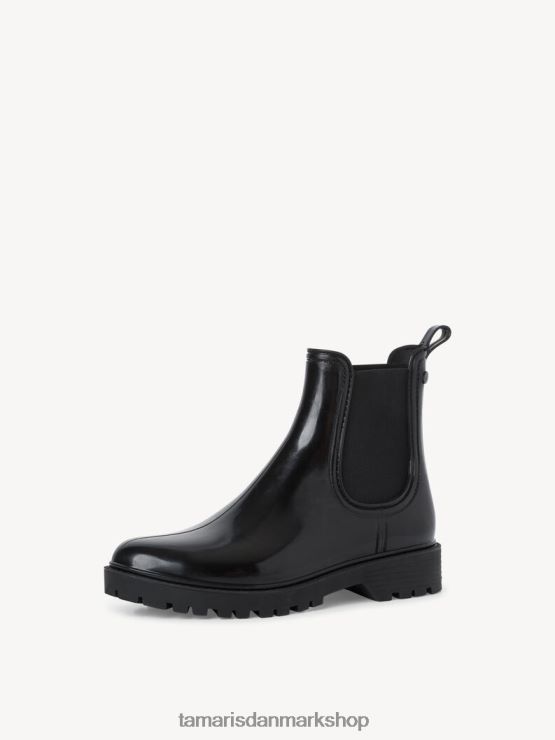 Tamaris Kvinder gummistøvler - sorte/flydende sorte XVXV8T1755 sko