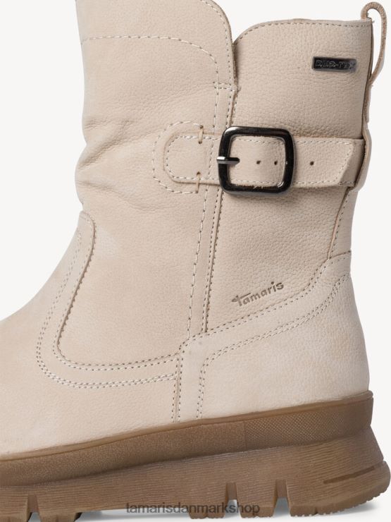 Tamaris Kvinder læderstøvle - beige/elfenben XVXV8T1289 sko
