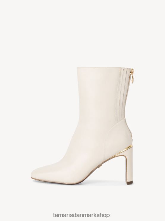 Tamaris Kvinder læderstøvle - beige/elfenben XVXV8T1492 sko