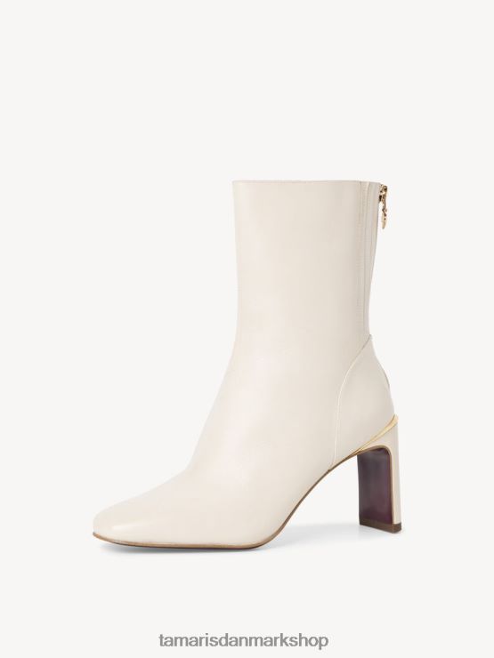Tamaris Kvinder læderstøvle - beige/elfenben XVXV8T1492 sko