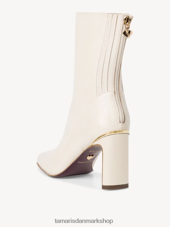 Tamaris Kvinder læderstøvle - beige/elfenben XVXV8T1492 sko