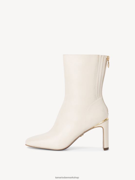 Tamaris Kvinder læderstøvle - beige/elfenben XVXV8T1492 sko