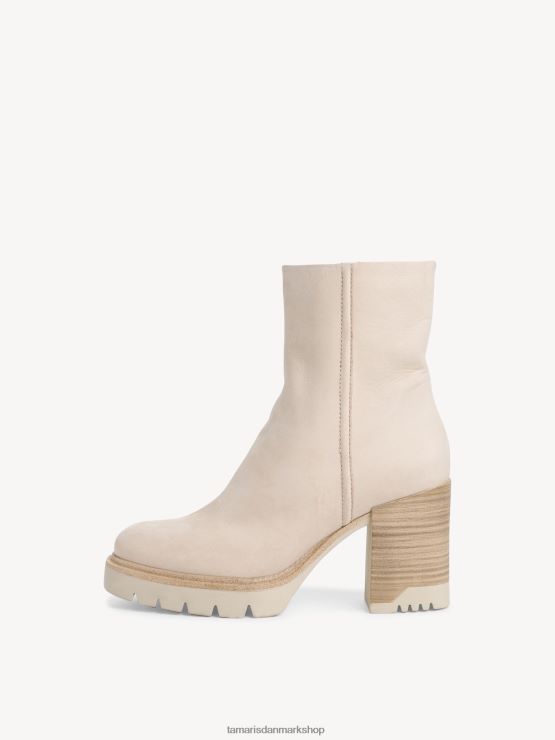 Tamaris Kvinder læderstøvle - beige/elfenben XVXV8T1838 sko