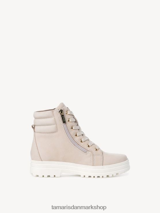 Tamaris Kvinder læderstøvle - beige/elfenben XVXV8T2066 sko