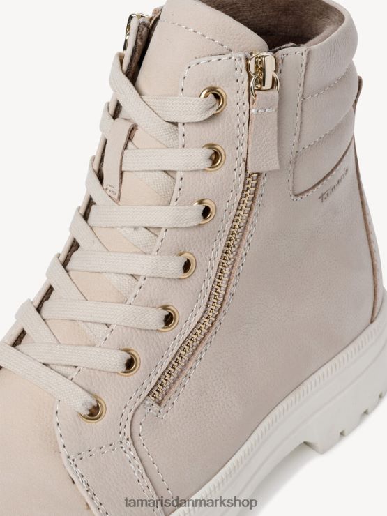 Tamaris Kvinder læderstøvle - beige/elfenben XVXV8T2066 sko