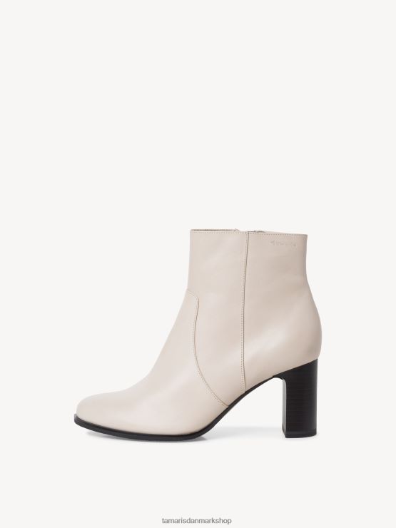 Tamaris Kvinder læderstøvle - beige/elfenben XVXV8T2090 sko