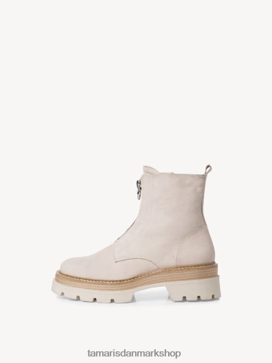 Tamaris Kvinder læderstøvle - beige/elfenben nubuc XVXV8T1788 sko