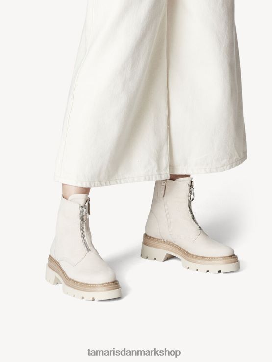 Tamaris Kvinder læderstøvle - beige/elfenben nubuc XVXV8T1788 sko