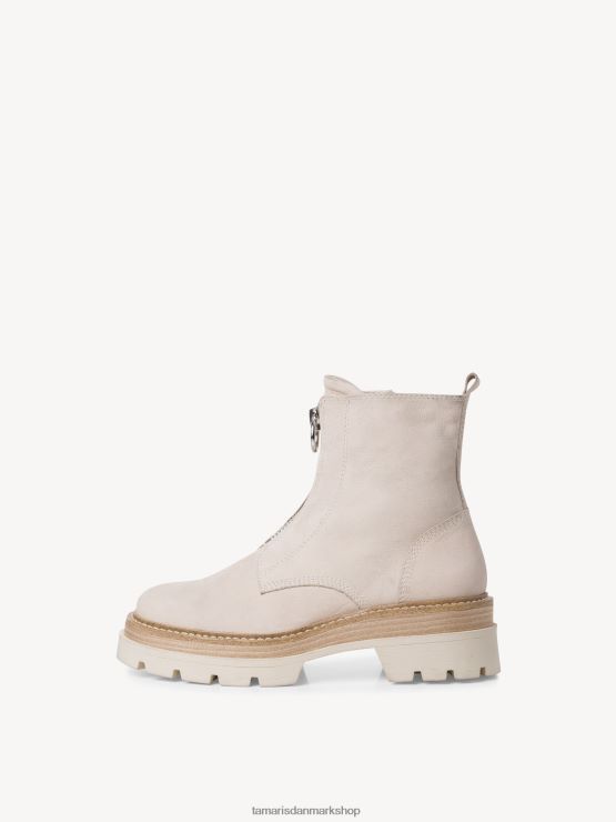 Tamaris Kvinder læderstøvle - beige/elfenben nubuc XVXV8T1788 sko