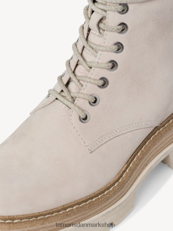 Tamaris Kvinder læderstøvle - beige/elfenben nubuc XVXV8T1955 sko