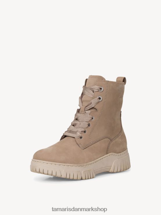 Tamaris Kvinder læderstøvle - beige/taupe nubuc XVXV8T2222 sko