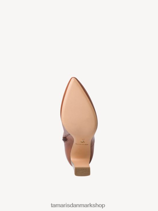 Tamaris Kvinder læderstøvle - brun/cognac XVXV8T1460 sko