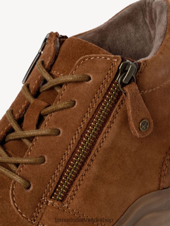 Tamaris Kvinder læderstøvle - brun/cognac XVXV8T1629 sko