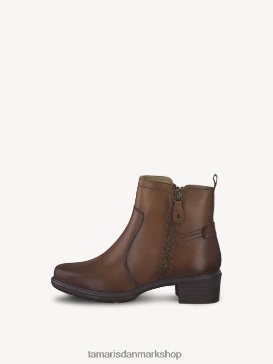 Tamaris Kvinder læderstøvle - brun/cognac XVXV8T1862 sko