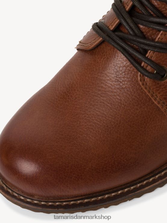 Tamaris Kvinder læderstøvle - brun/cognac XVXV8T2278 sko