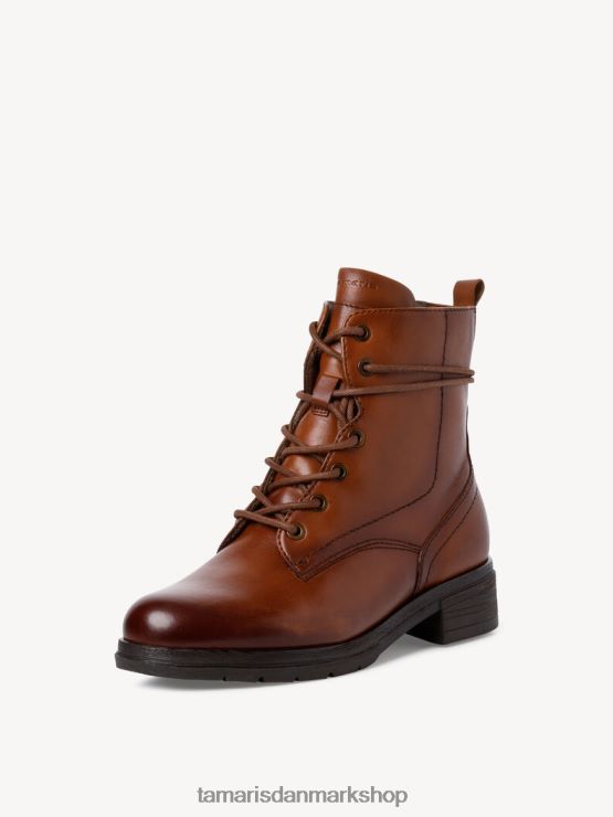 Tamaris Kvinder læderstøvle - brun/cognac XVXV8T2308 sko