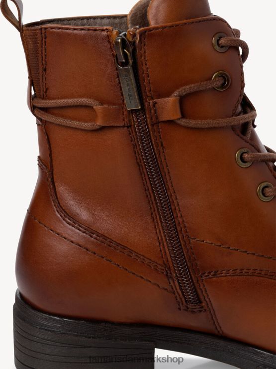 Tamaris Kvinder læderstøvle - brun/cognac XVXV8T2308 sko