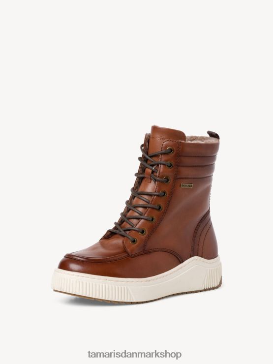 Tamaris Kvinder læderstøvle - brun/cognac XVXV8T312 sko