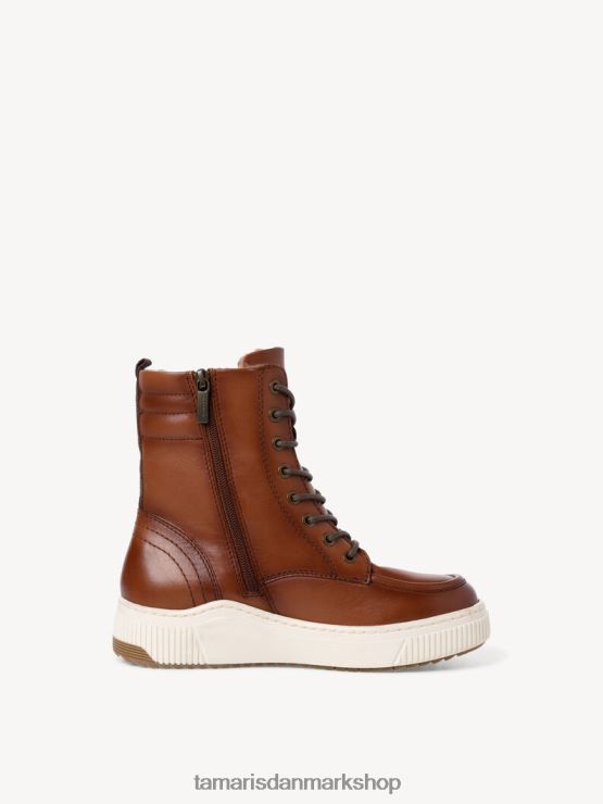 Tamaris Kvinder læderstøvle - brun/cognac XVXV8T312 sko