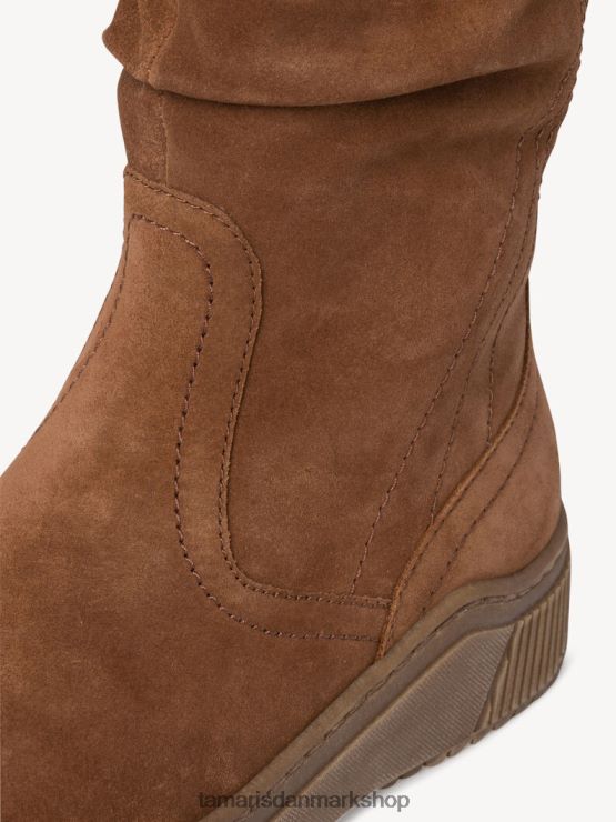 Tamaris Kvinder læderstøvle - brun/cognac XVXV8T98 sko