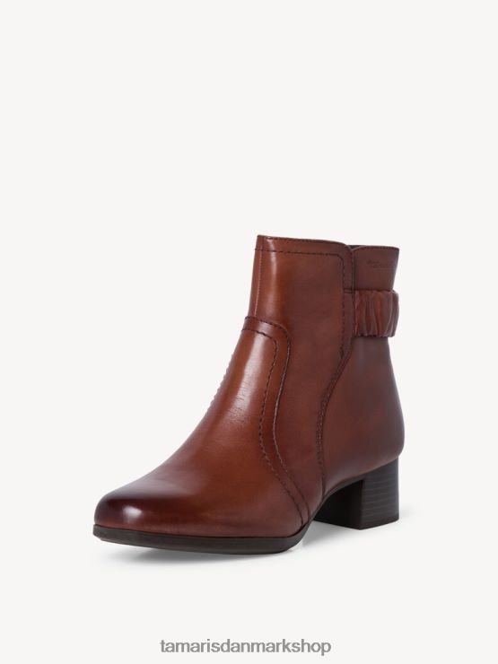 Tamaris Kvinder læderstøvle - brun/kastanje XVXV8T1514 sko