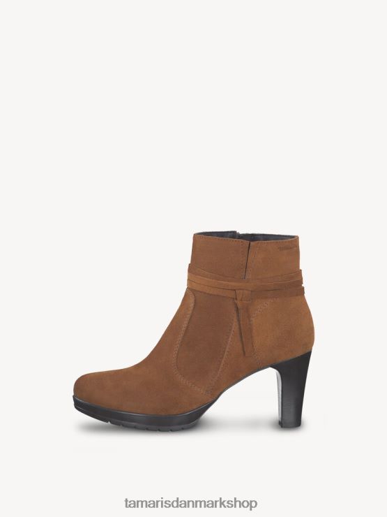 Tamaris Kvinder læderstøvle - brun/muscat ruskind XVXV8T2109 sko