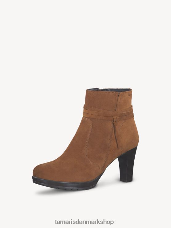 Tamaris Kvinder læderstøvle - brun/muscat ruskind XVXV8T2109 sko