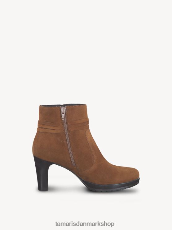 Tamaris Kvinder læderstøvle - brun/muscat ruskind XVXV8T2109 sko