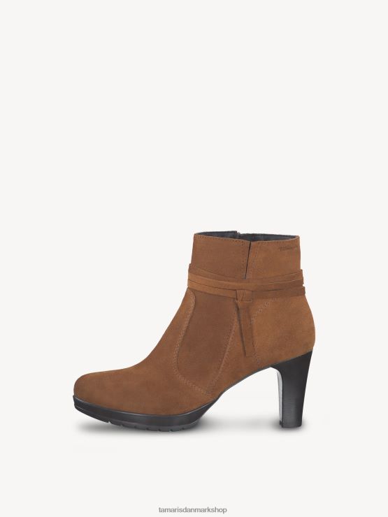 Tamaris Kvinder læderstøvle - brun/muscat ruskind XVXV8T2109 sko