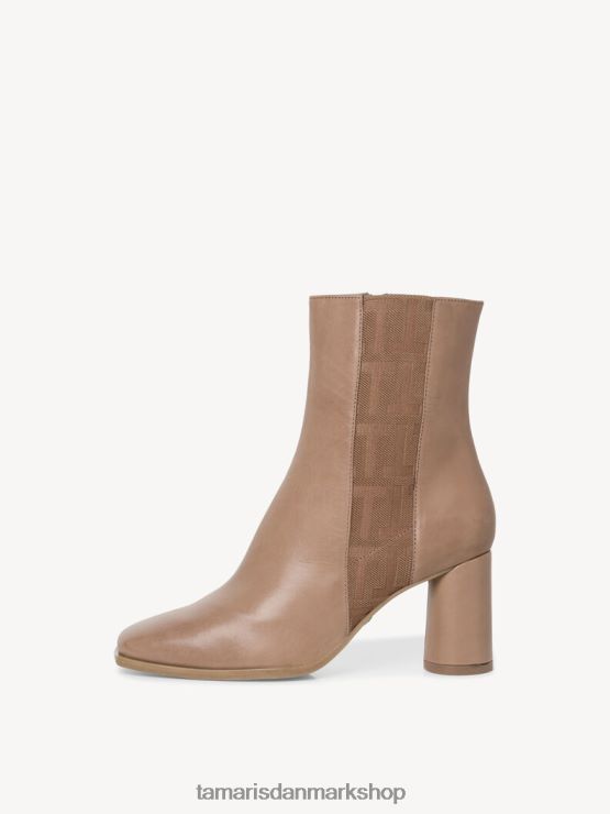 Tamaris Kvinder læderstøvle - brun/taupe XVXV8T1007 sko