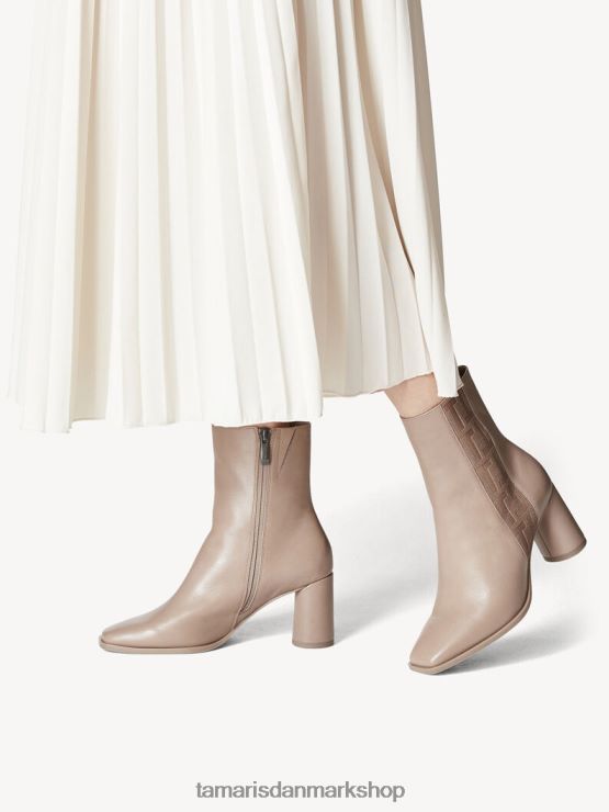 Tamaris Kvinder læderstøvle - brun/taupe XVXV8T1007 sko