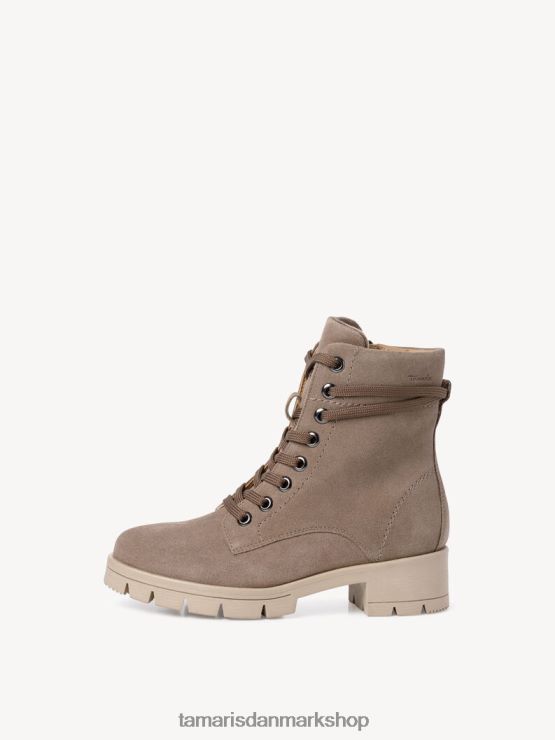 Tamaris Kvinder læderstøvle - brun/taupe XVXV8T1382 sko